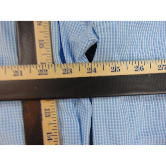 Peter Millar Crown Finish Shirt‎ Mens XL Blue White Check - Picture 7 of 8